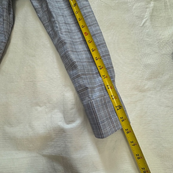 Stenstroms Sweden Stylish Blue Plaid Men's Button Down Shirt 15.5 Medium - Picture 6 of 11